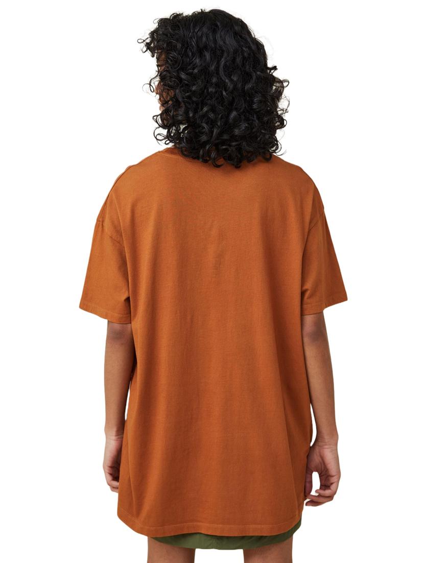 brown cotton regular tshirt - 19984979 - Standard Image - 1