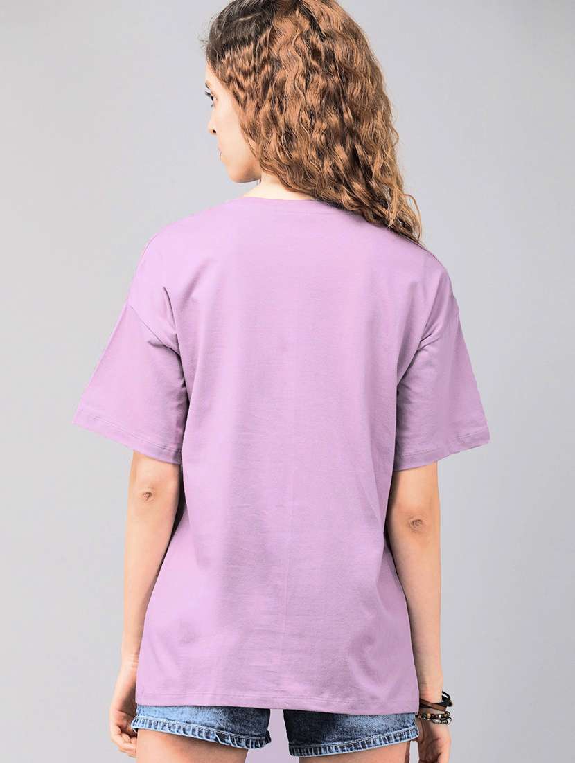 purple cotton regular tshirt - 19985005 - Standard Image - 1