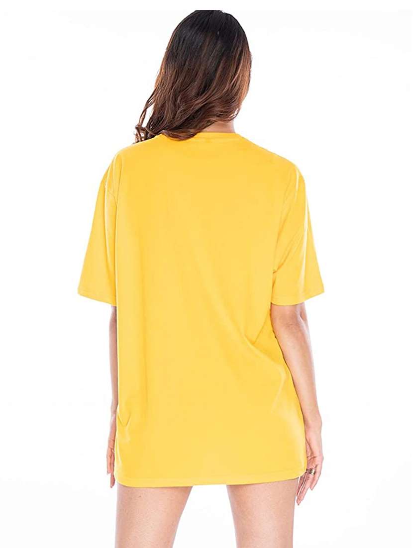 yellow cotton regular tshirt - 19985012 - Standard Image - 1