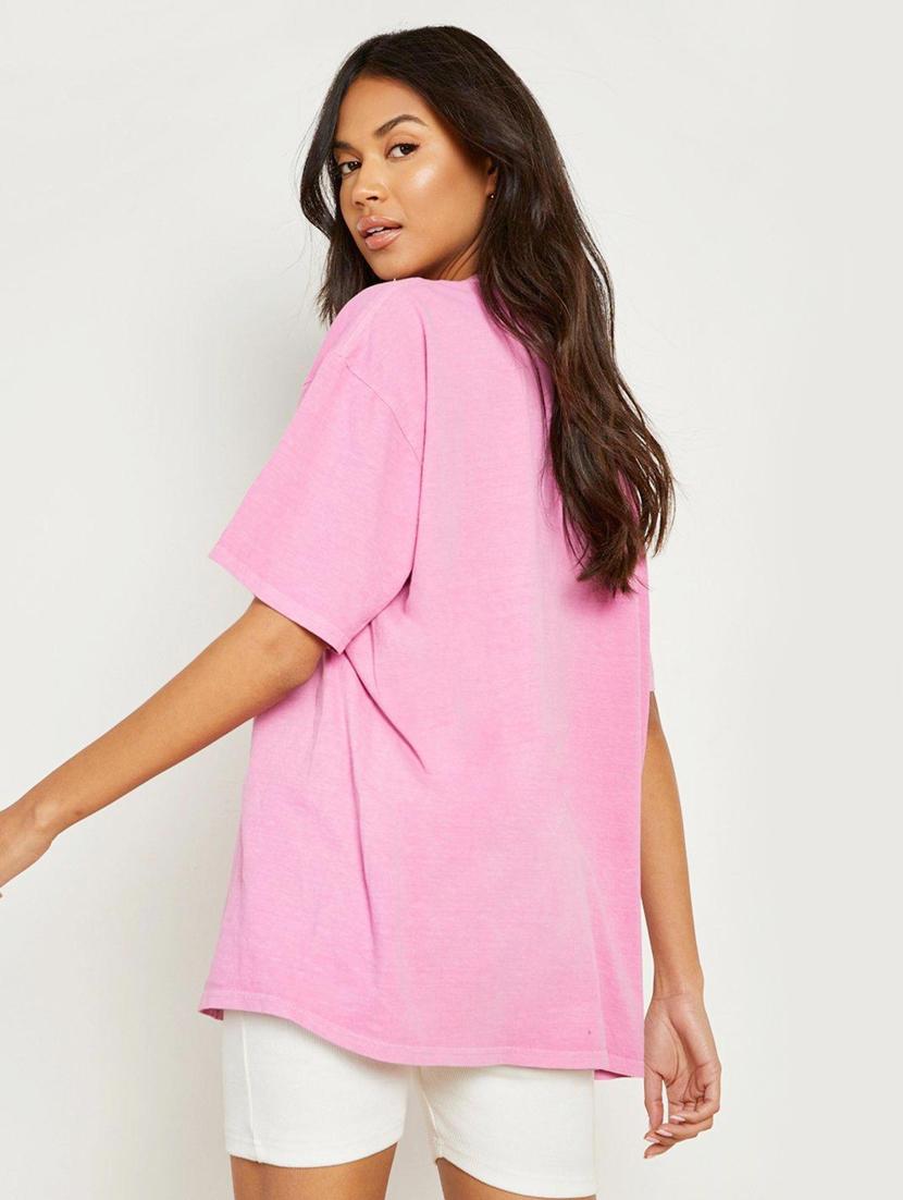 pink cotton regular tshirt - 19985015 - Standard Image - 1