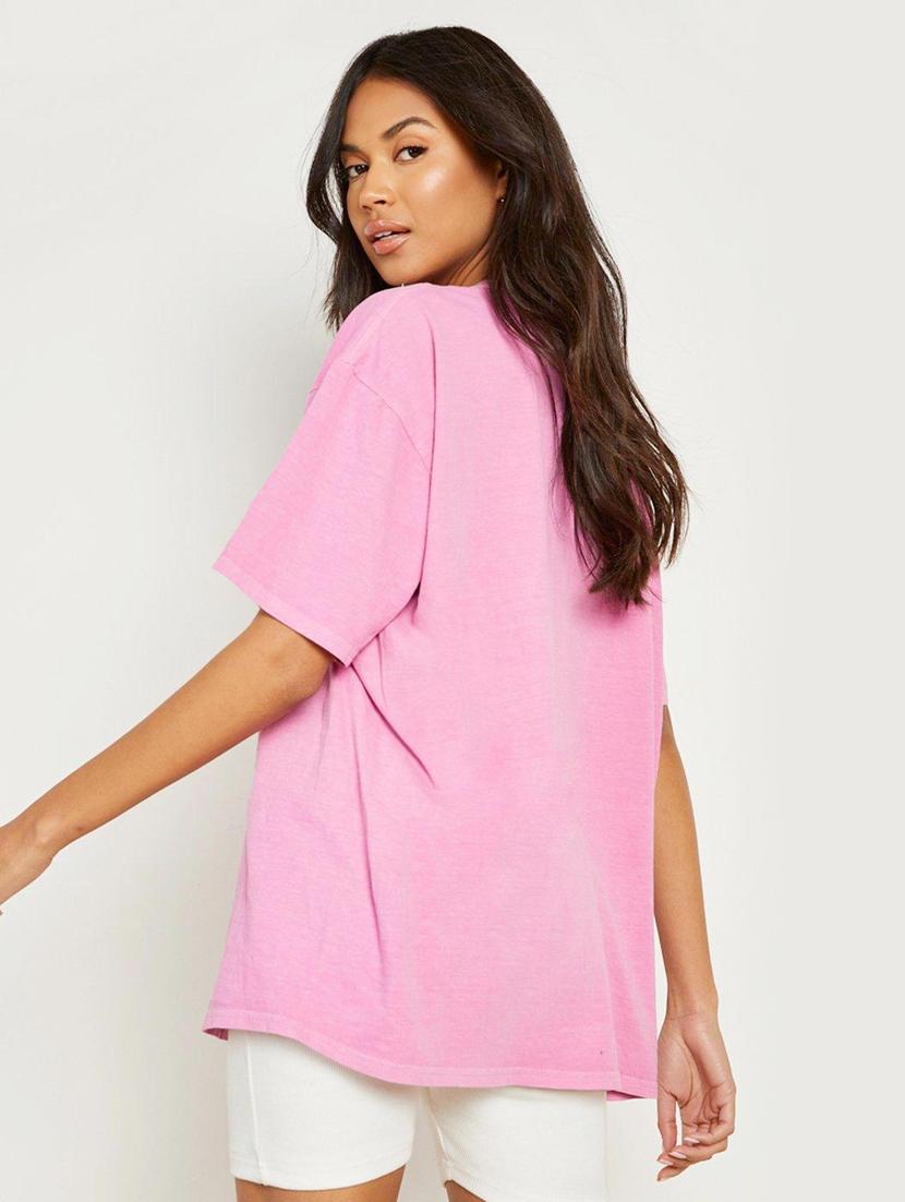 pink cotton regular tshirt - 19985025 - Standard Image - 1