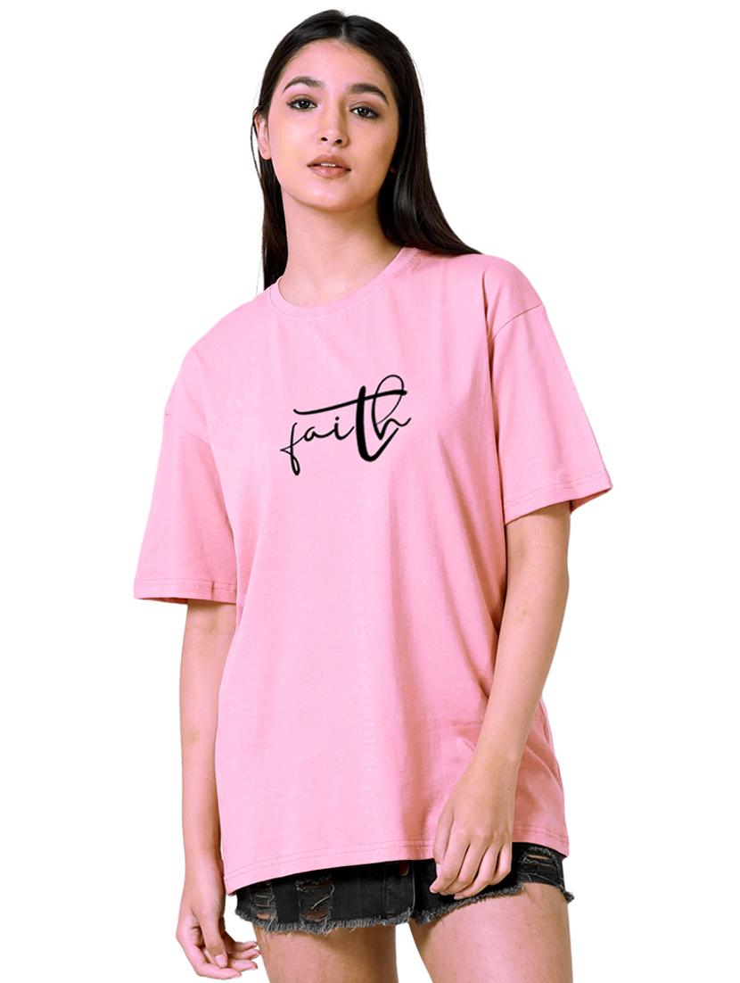 pink cotton regular tshirt - 19985072 - Standard Image - 1
