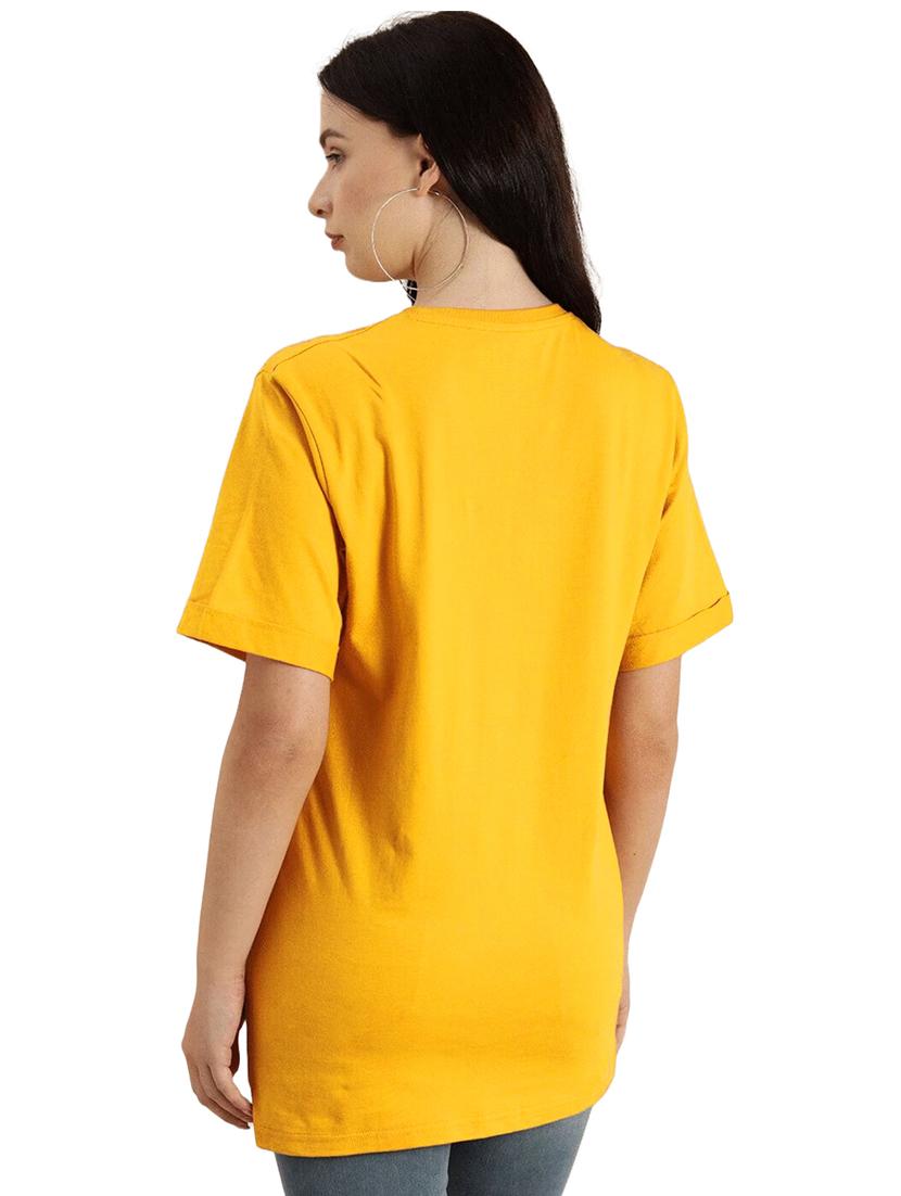 yellow cotton regular tshirt - 19985101 - Standard Image - 1