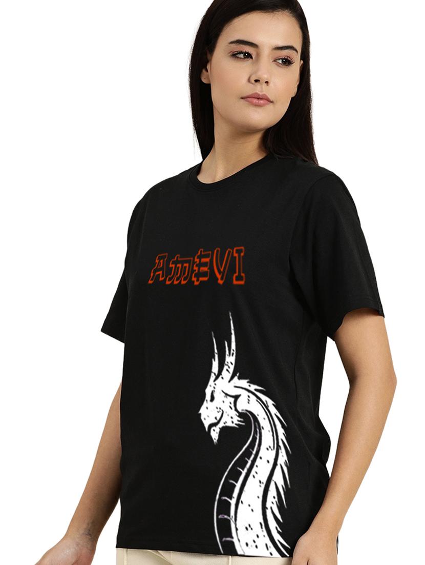 black cotton regular tshirt - 19985108 - Standard Image - 1