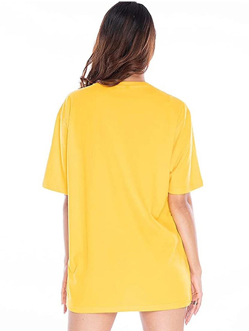 yellow cotton regular tshirt - 19985117 - Standard Image - 1