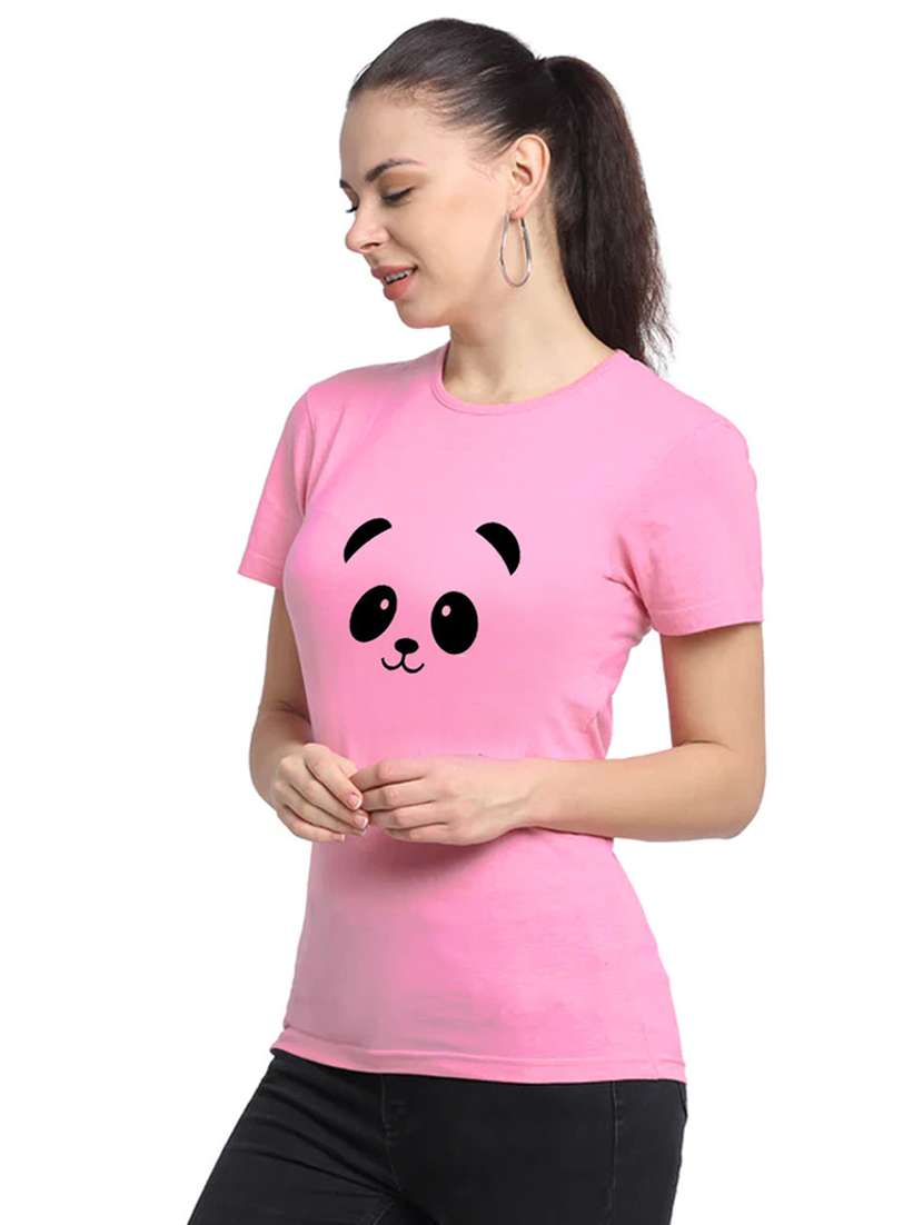 pink cotton regular tshirt - 19985154 -  Standard Image - 1