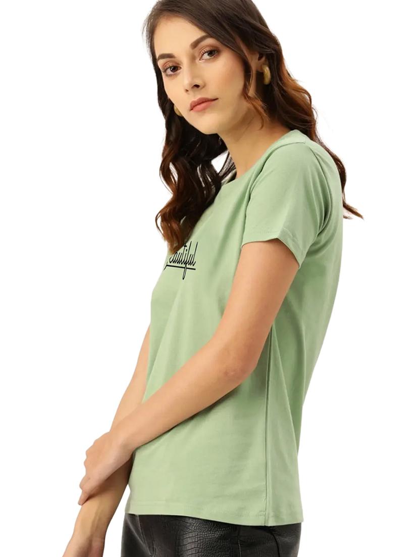 green cotton regular tshirt - 19985156 -  Standard Image - 1