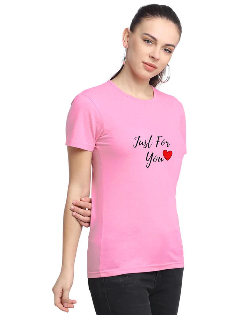 pink cotton regular tshirt - 19985159 - Standard Image - 1