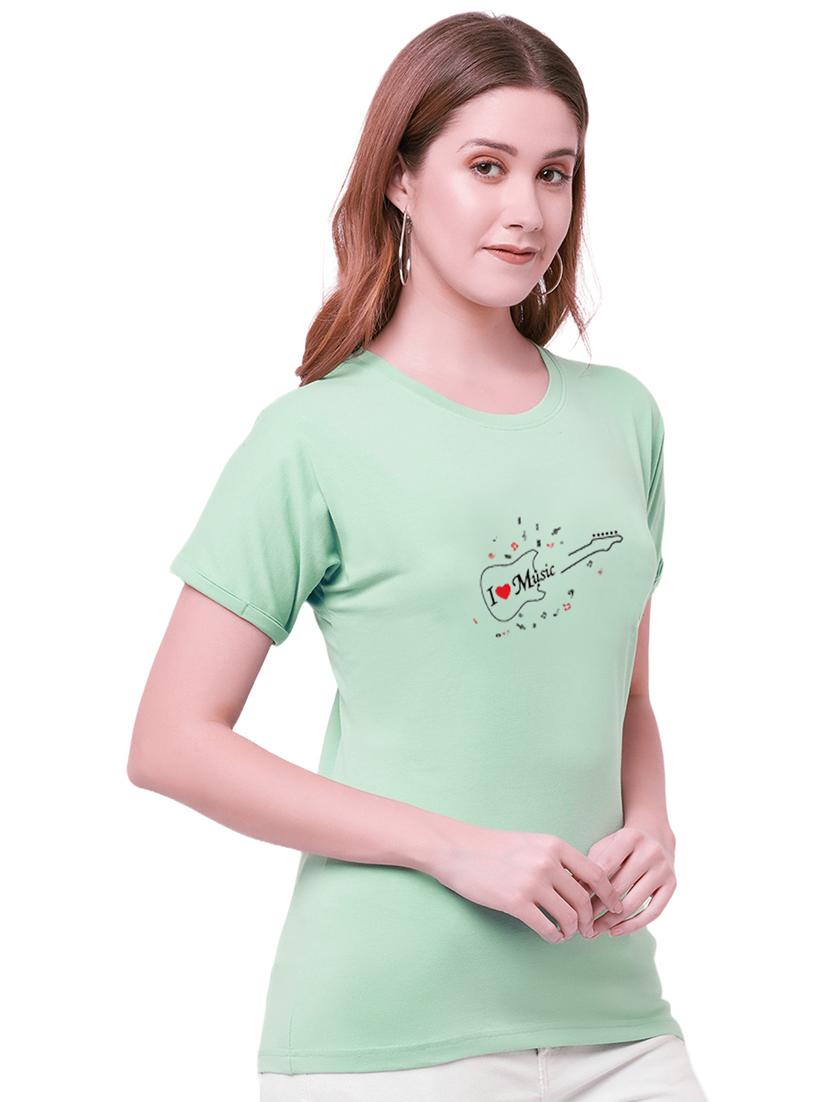 green cotton regular tshirt - 19985214 - Standard Image - 1