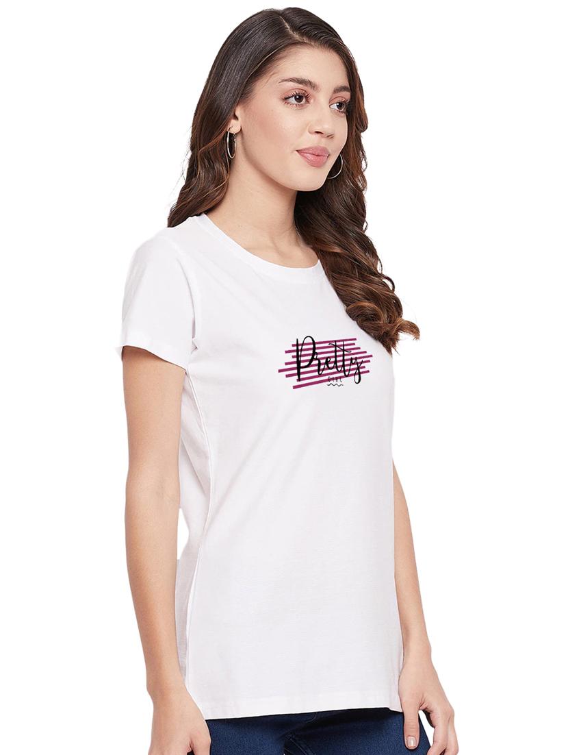 white cotton regular tshirt - 19985216 -  Standard Image - 1