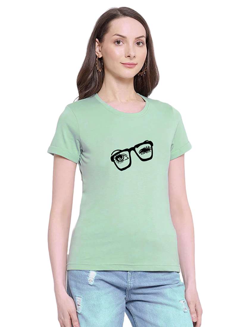 green cotton regular tshirt - 19985273 - Standard Image - 1