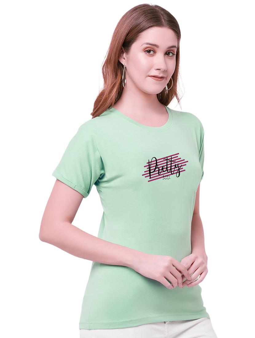 green cotton regular tshirt - 19985294 -  Standard Image - 1