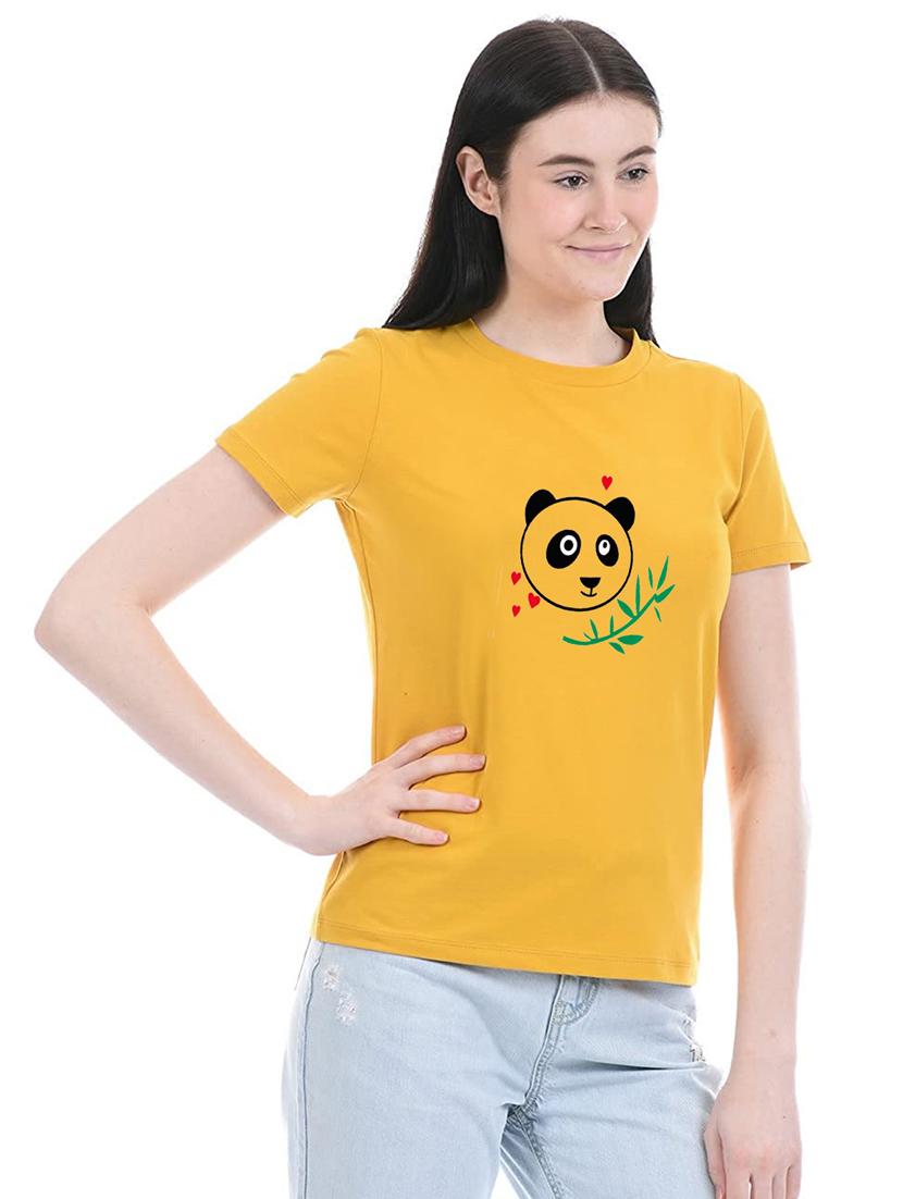 yellow cotton regular tshirt - 19985304 - Standard Image - 1
