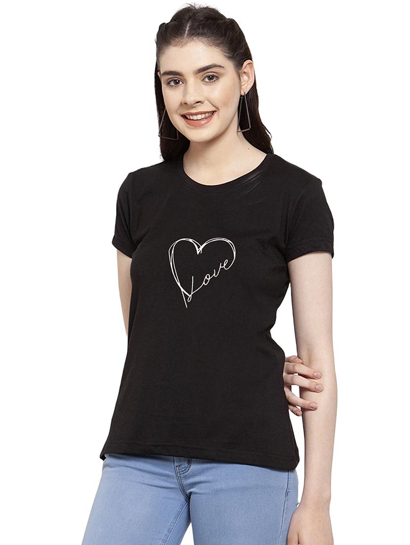 black cotton regular tshirt - 19985317 - Standard Image - 1