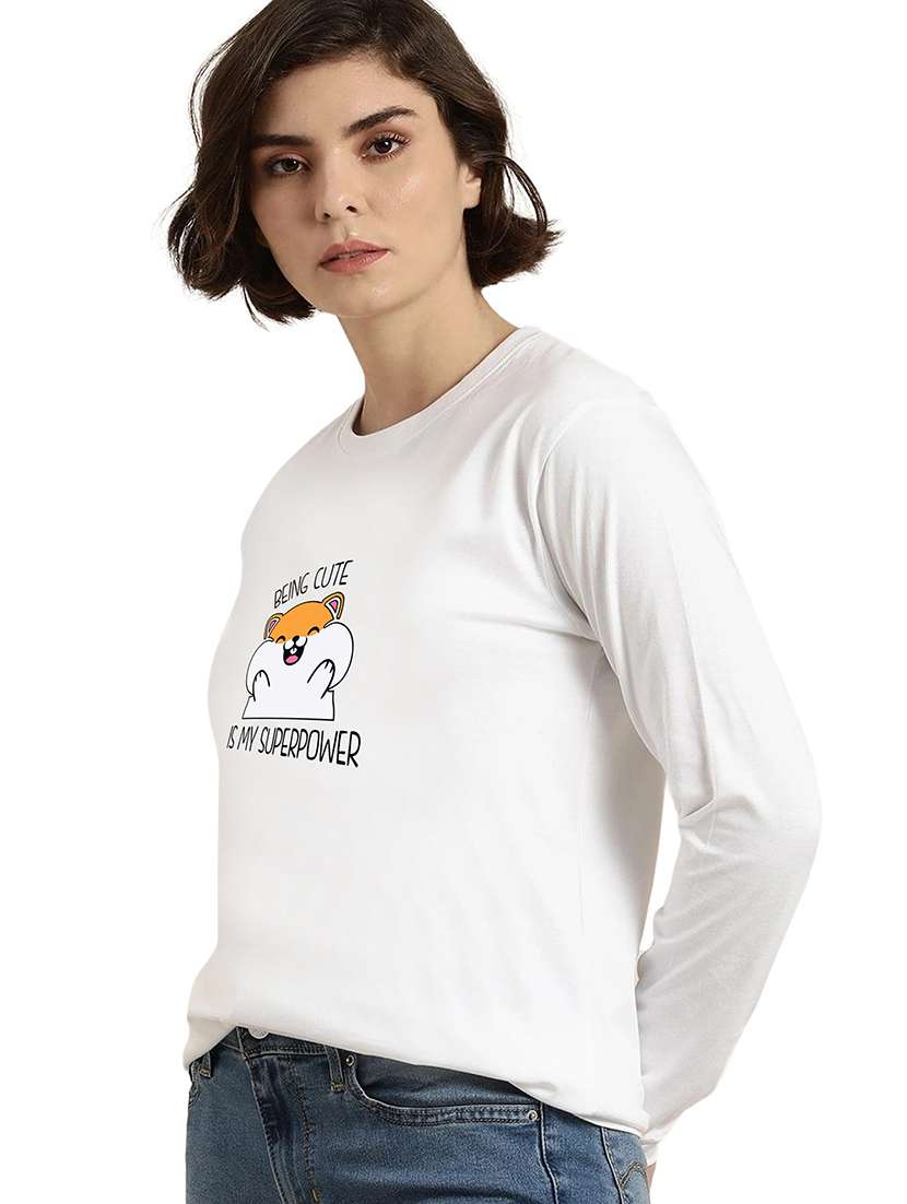 white cotton regular tshirt - 19985322 -  Standard Image - 1