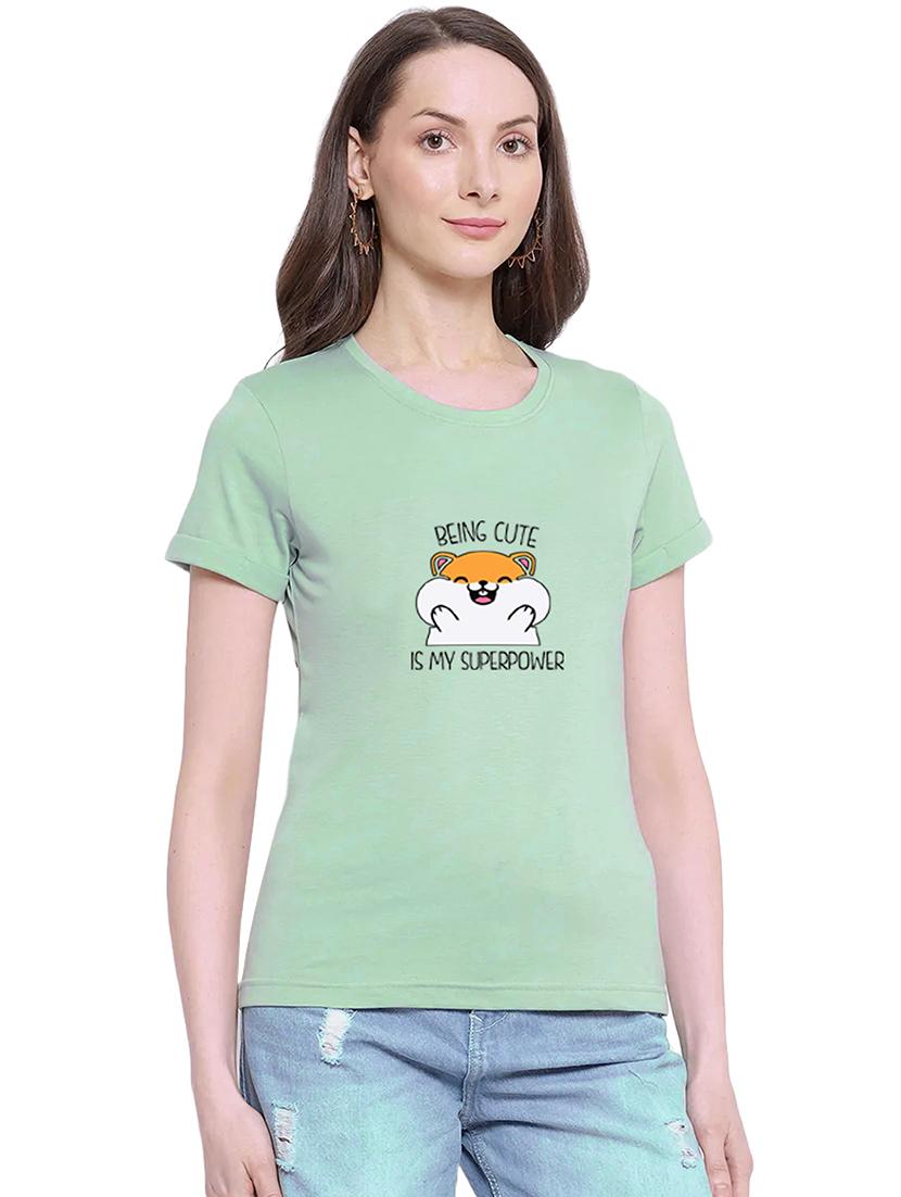 green cotton regular tshirt - 19985368 -  Standard Image - 1