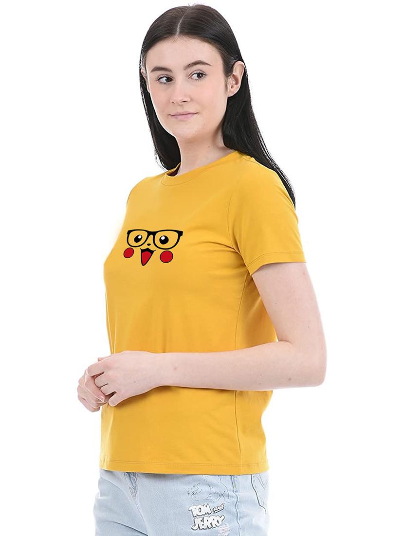 yellow cotton regular tshirt - 19985401 -  Standard Image - 1