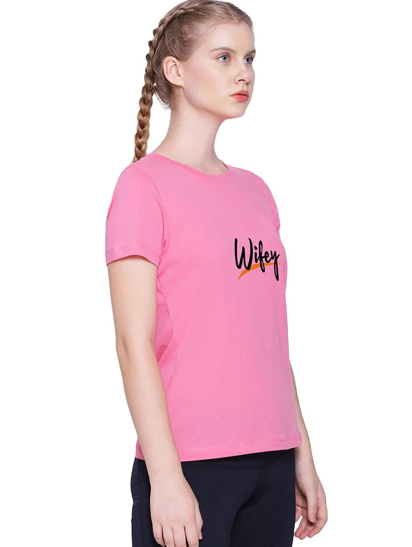 pink cotton regular tshirt - 19985409 - Standard Image - 1