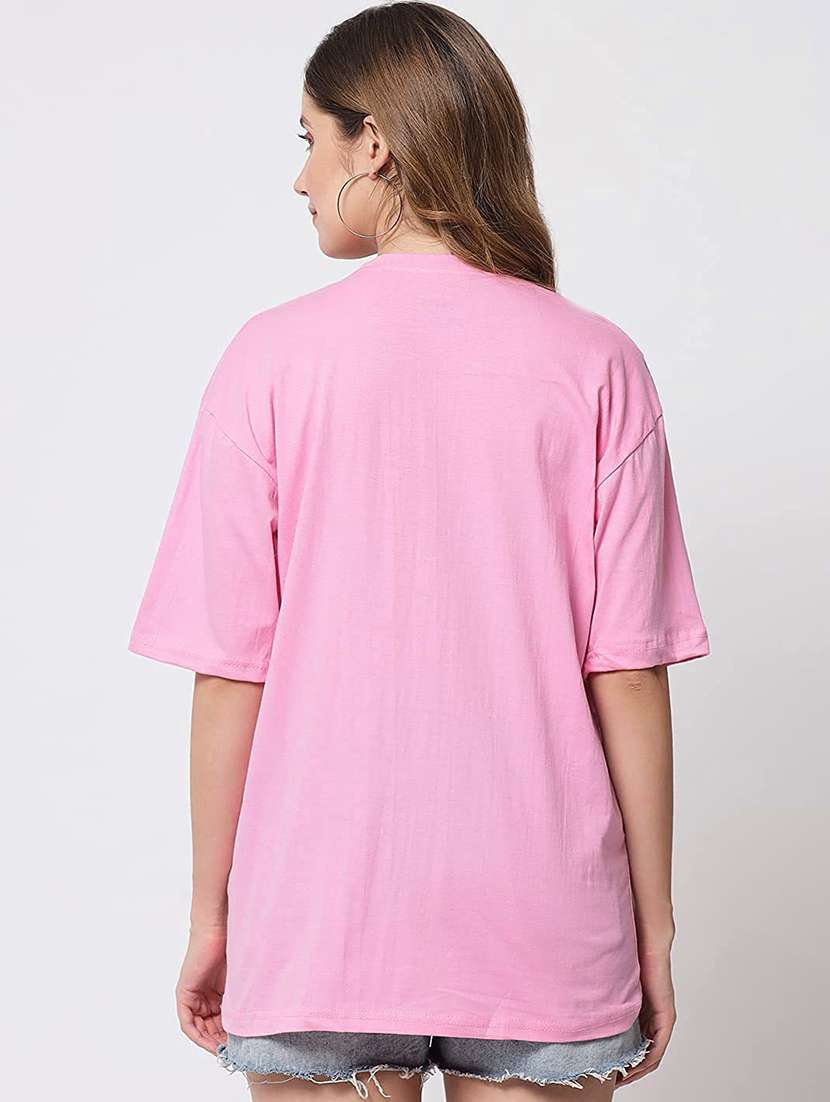 pink cotton regular tshirt - 19985414 - Standard Image - 1