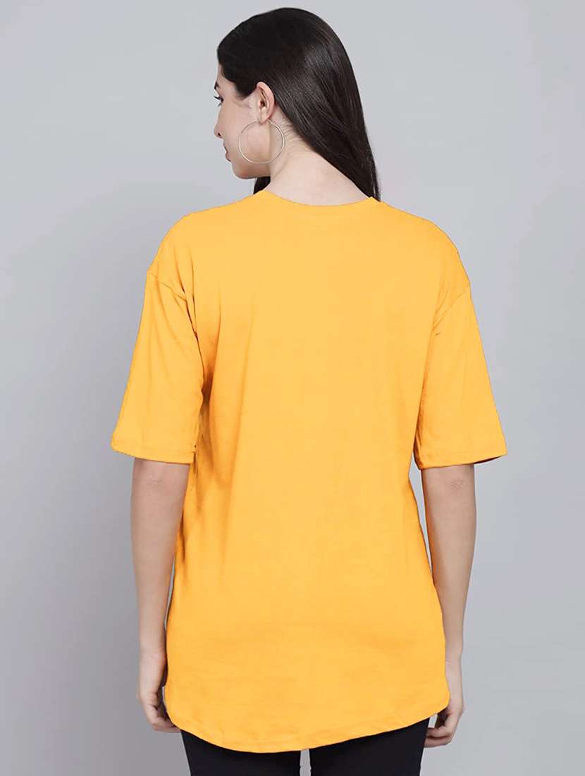yellow cotton regular tshirt - 19985416 -  Standard Image - 1