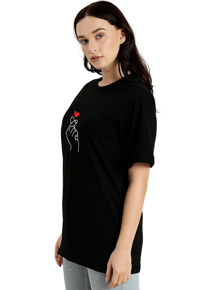 black cotton regular tshirt - 19985426 - Standard Image - 1
