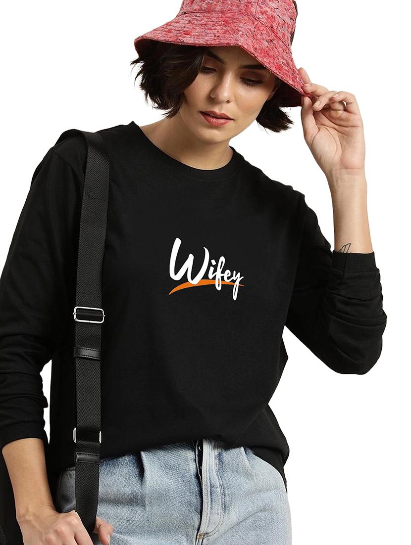 black cotton regular tshirt - 19985432 - Standard Image - 1