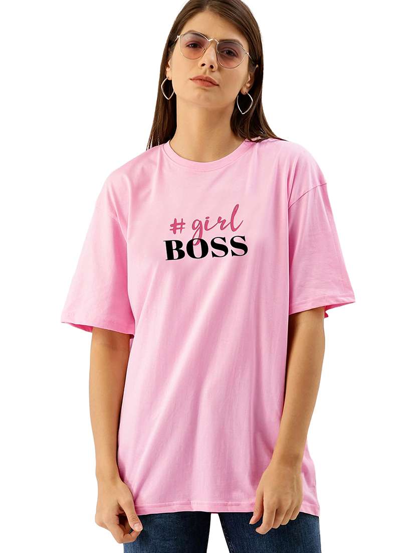 pink cotton regular tshirt - 19985438 -  Standard Image - 1