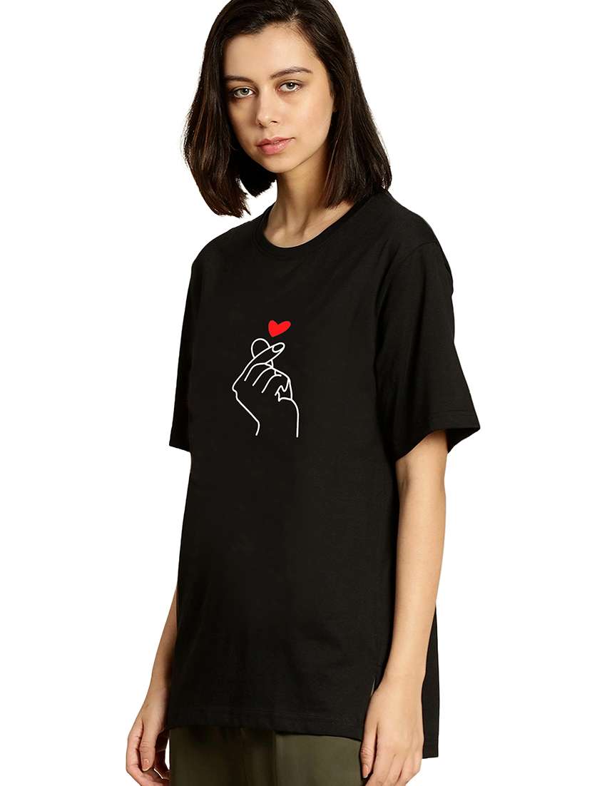 black cotton regular tshirt - 19985440 -  Standard Image - 1