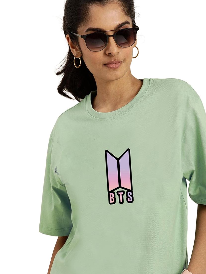 green cotton regular tshirt - 19985444 - Standard Image - 1