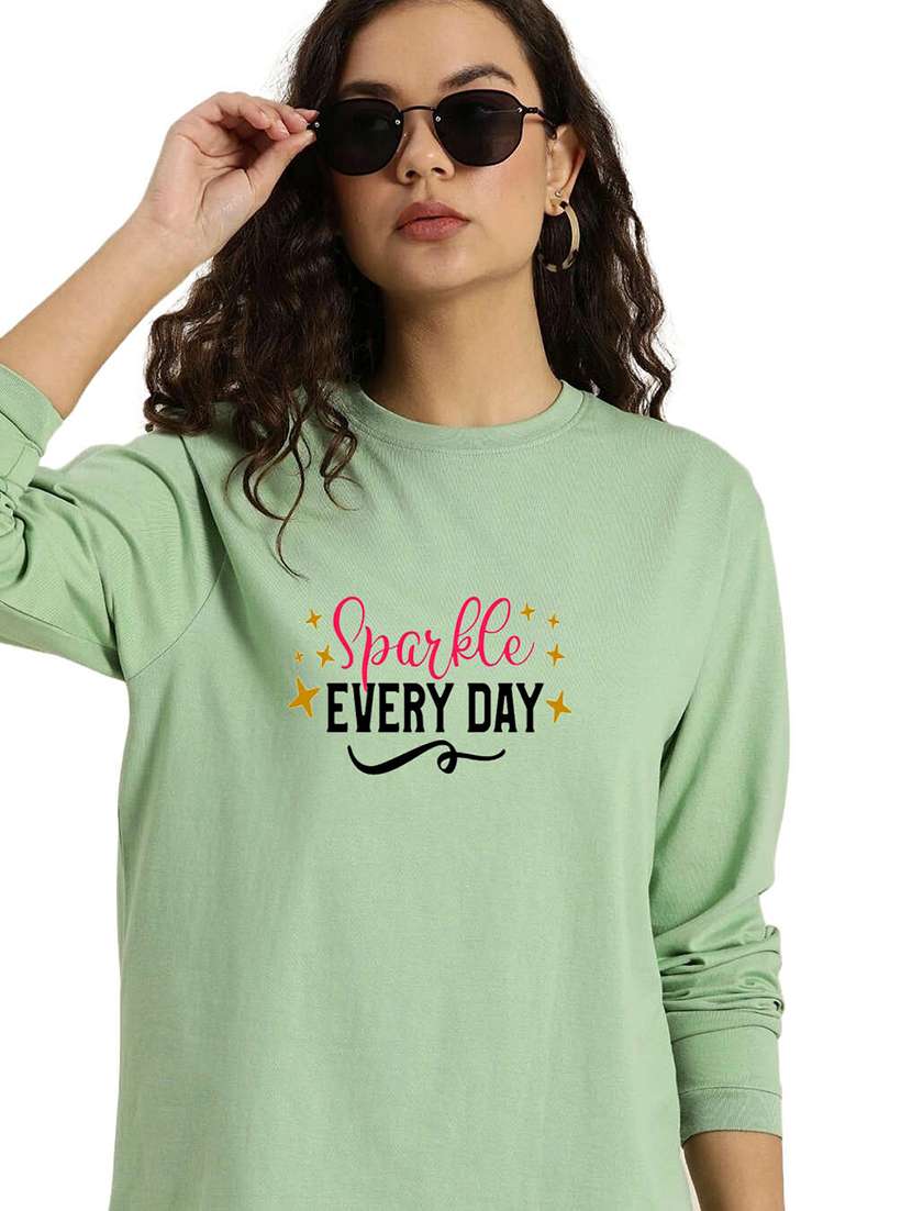 green cotton regular tshirt - 19985450 -  Standard Image - 1