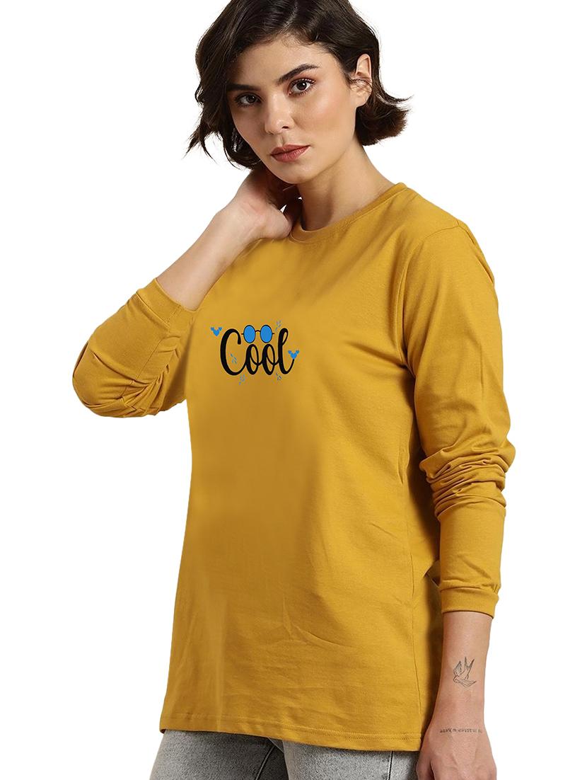 yellow cotton regular tshirt - 19985454 - Standard Image - 1