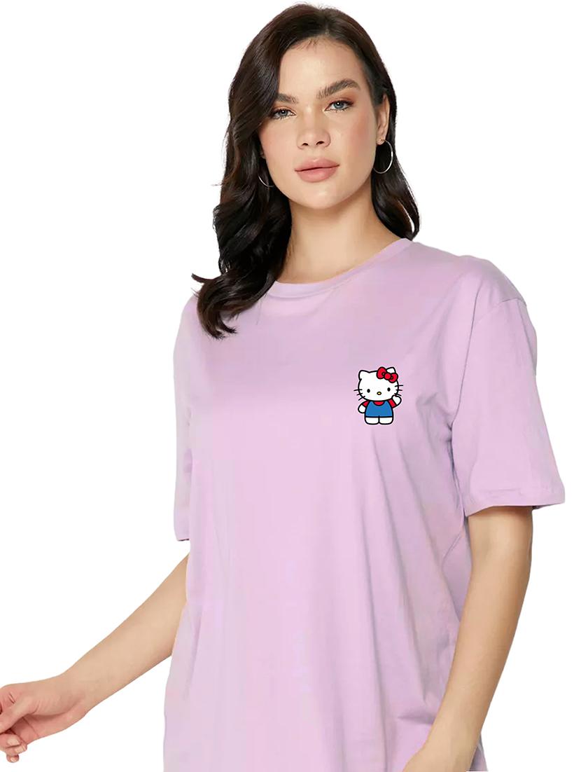 purple cotton regular tshirt - 19985458 - Standard Image - 1