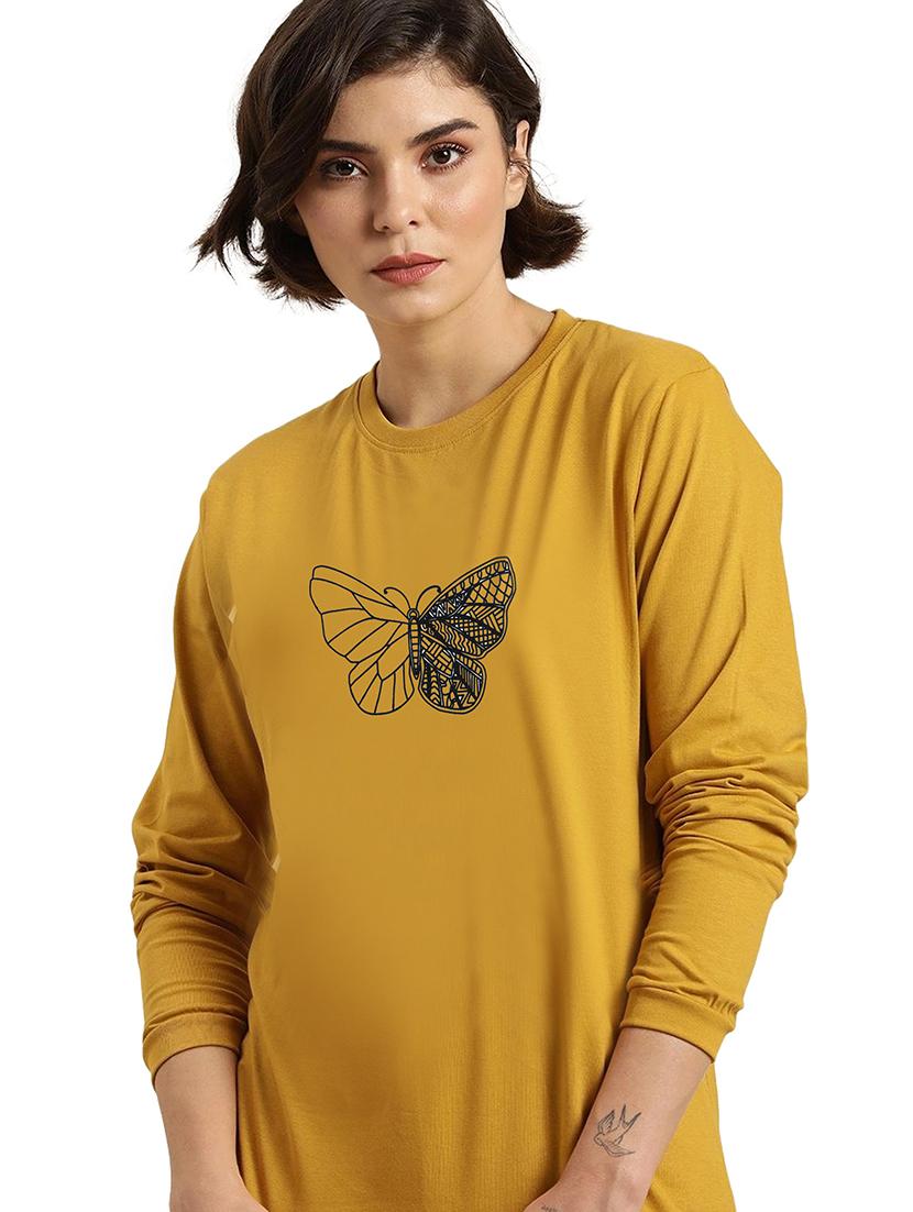 yellow cotton regular tshirt - 19985467 - Standard Image - 1