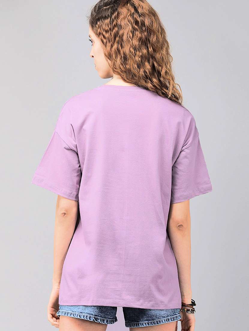 purple cotton regular tshirt - 19985475 -  Standard Image - 1