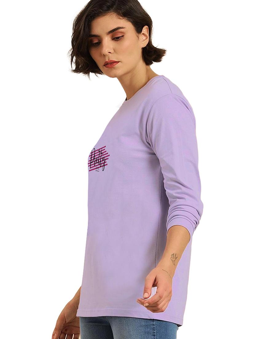 purple cotton regular tshirt - 19985477 -  Standard Image - 1