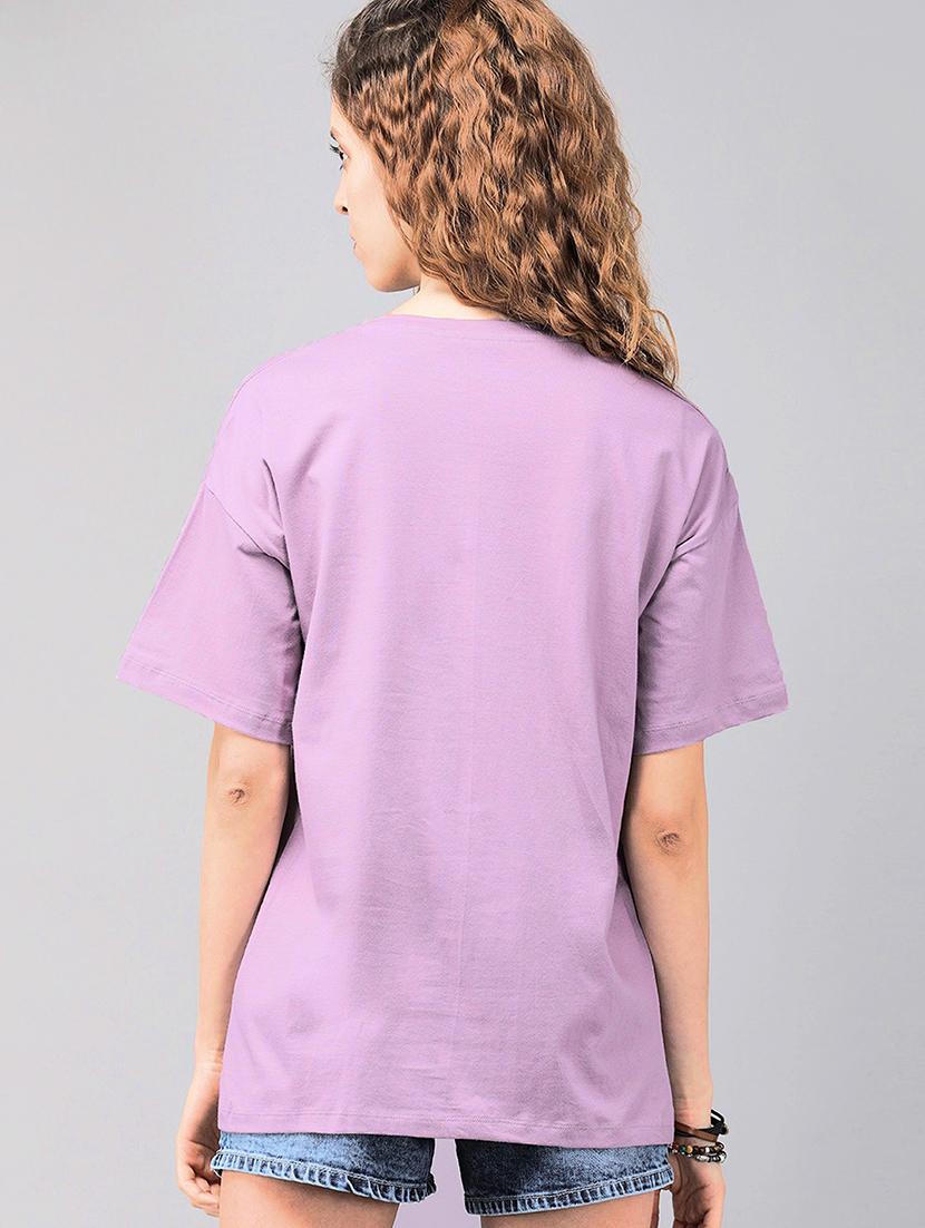 purple cotton regular tshirt - 19985479 - Standard Image - 1