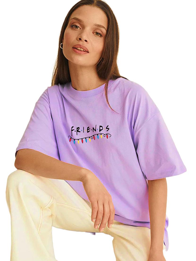 purple cotton regular tshirt - 19985497 -  Standard Image - 1
