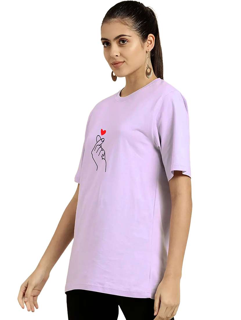 purple cotton regular tshirt - 19985504 -  Standard Image - 1