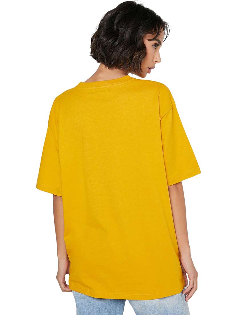yellow cotton regular tshirt - 19985547 -  Standard Image - 1