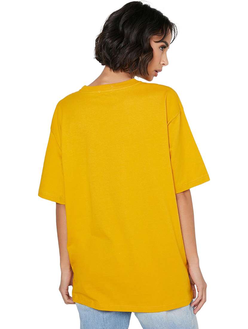 yellow cotton regular tshirt - 19985567 -  Standard Image - 1