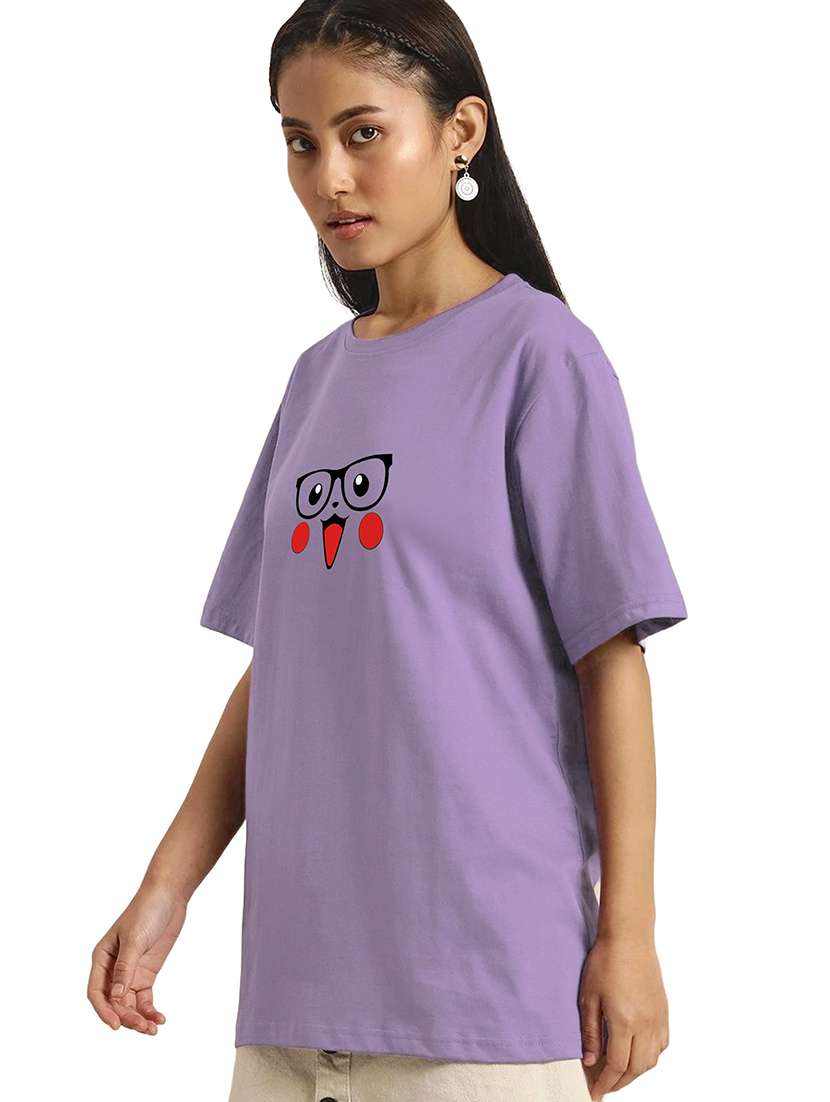 purple cotton regular tshirt - 19985588 -  Standard Image - 1