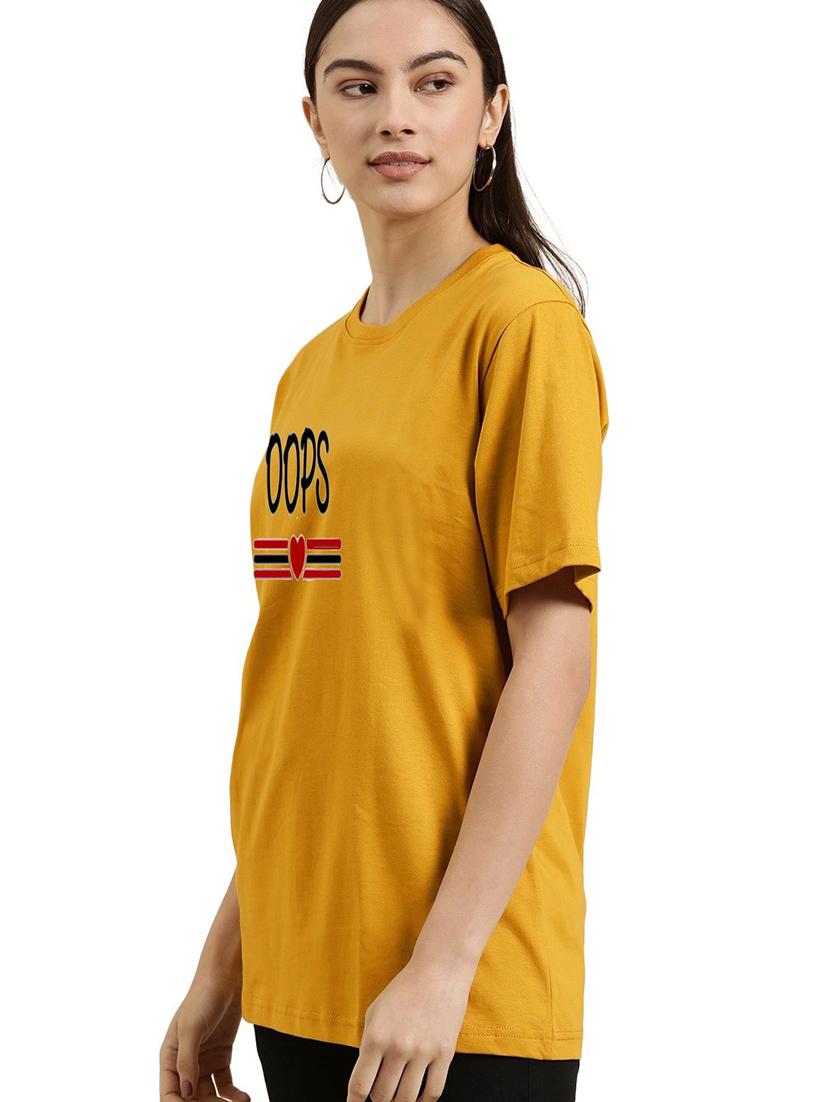 yellow cotton regular tshirt - 19985601 - Standard Image - 1