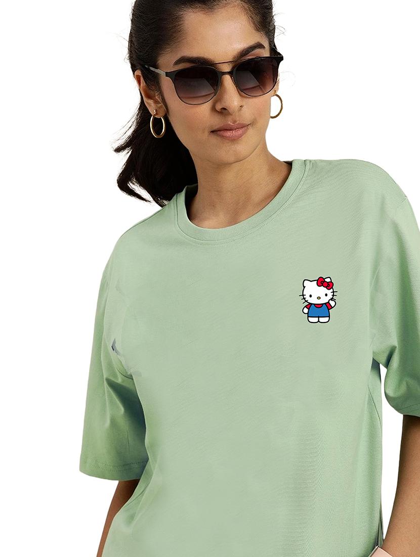 green cotton regular tshirt - 19985604 -  Standard Image - 1