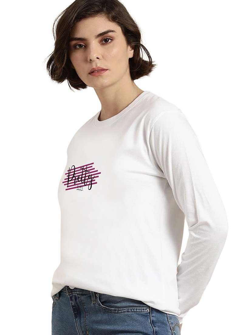 white cotton regular tshirt - 19985605 - Standard Image - 1