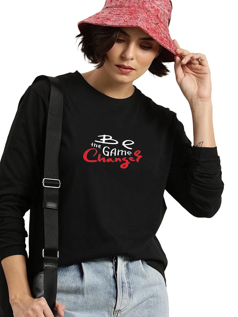 black cotton regular tshirt - 19985625 -  Standard Image - 1