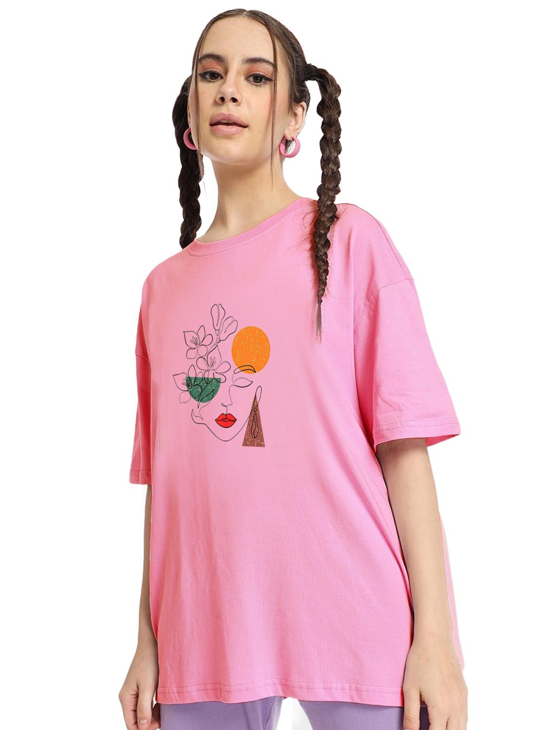 pink cotton regular tshirt - 19985727 -  Standard Image - 1