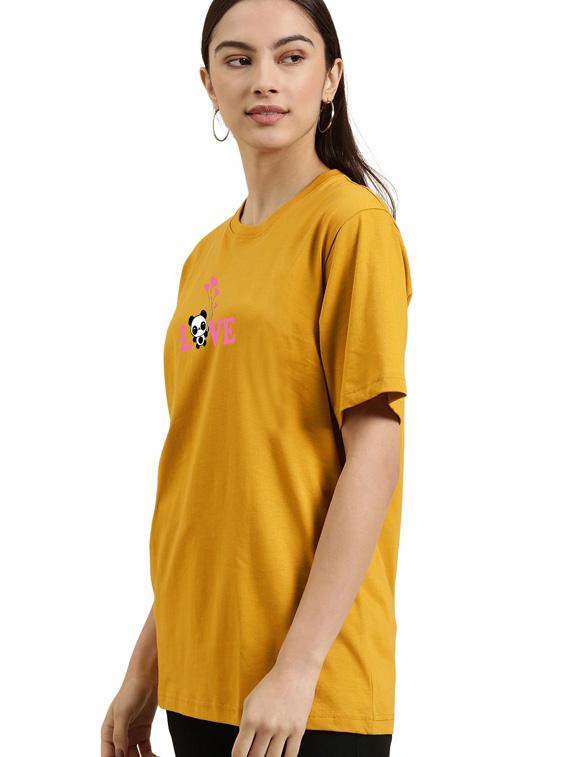 yellow cotton regular tshirt - 19985763 -  Standard Image - 1