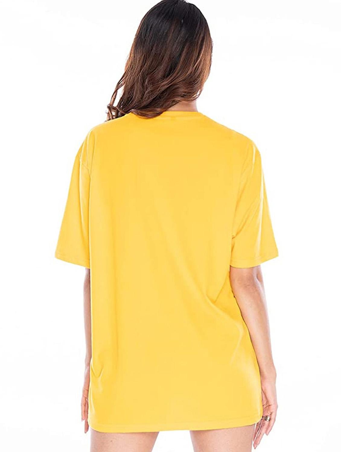 yellow cotton regular tshirt - 19985807 - Standard Image - 1