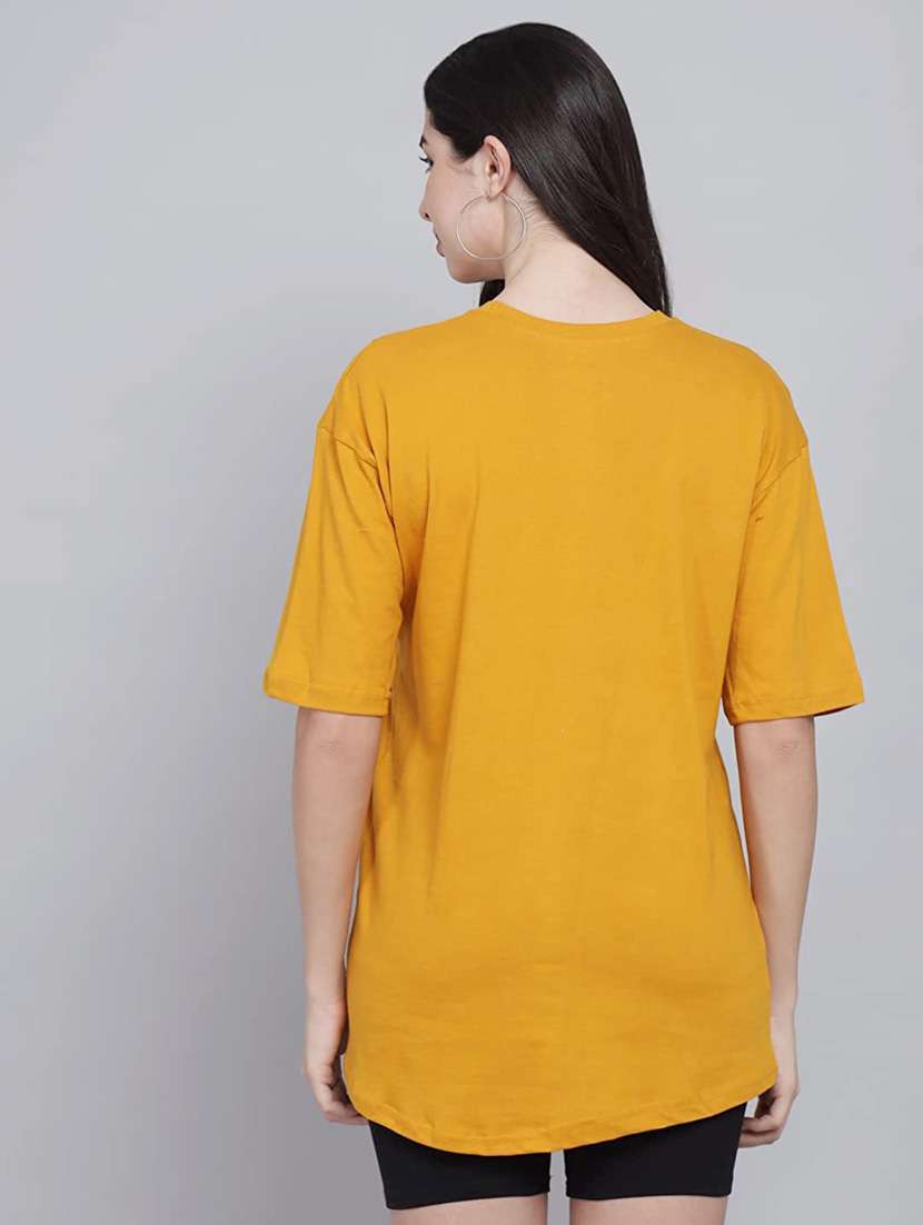 yellow cotton regular tshirt - 19985902 - Standard Image - 1