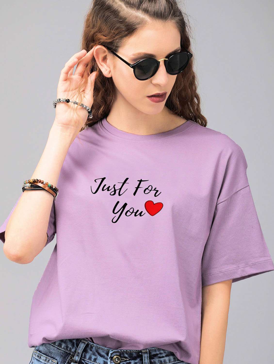 purple cotton regular tshirt